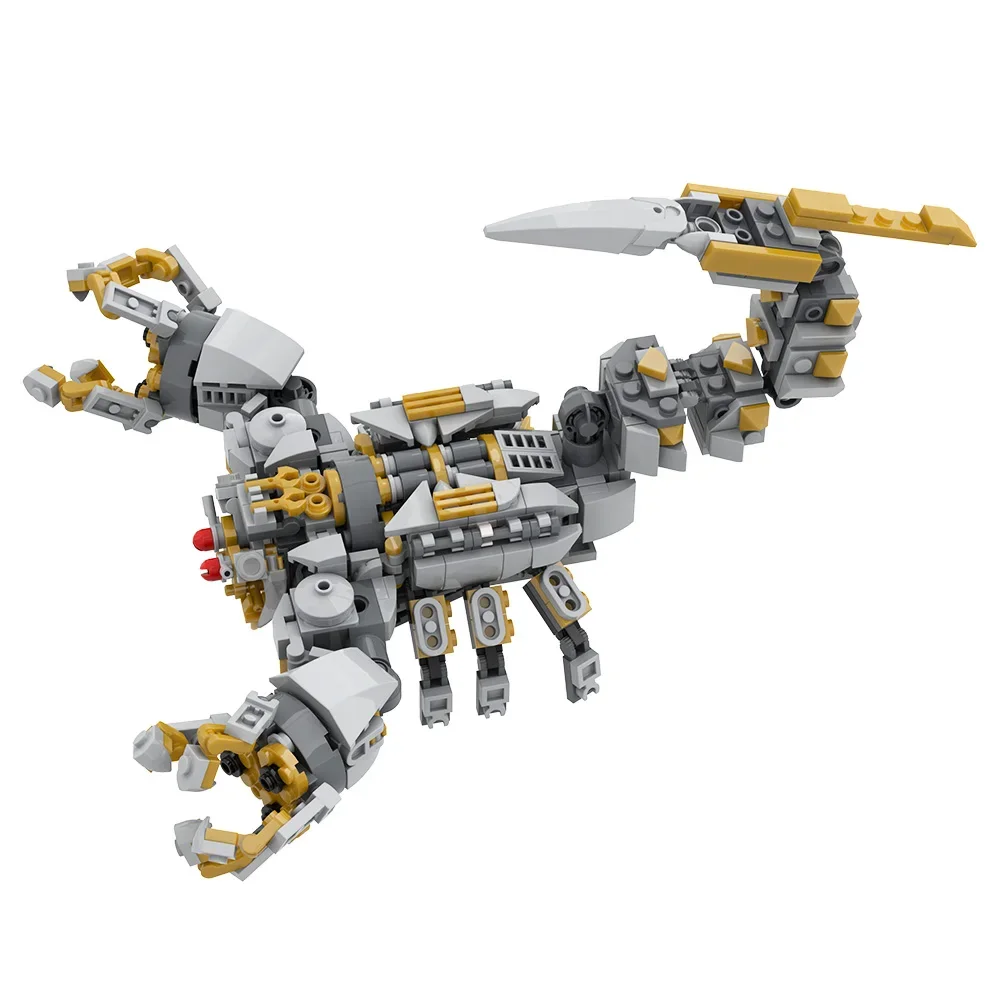 MOC Animals 2007 Mech Scorponoks Building Blocks Scorpions Monster Bricks Creativity  Assembled Toy for Children Gift
