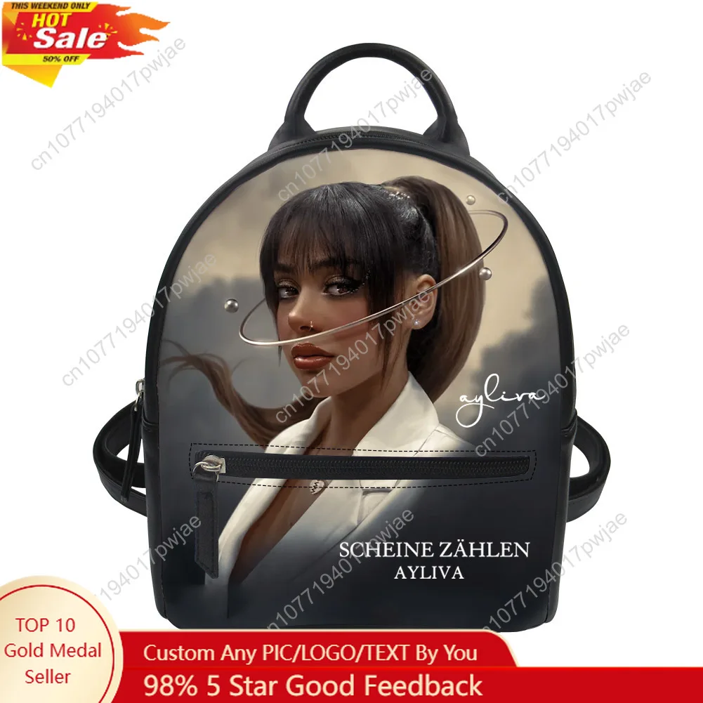 

Ayliva Schwarzes Herz Wunder Custom Mini Small Backpack Purse Carter Schoolbags Double Shoulder Bag Mini Daypack Travel Bag