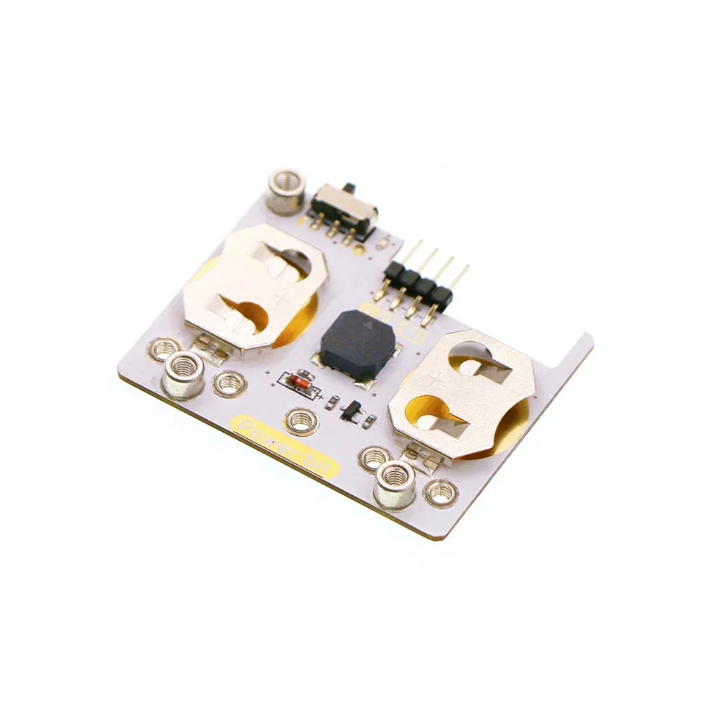 ELECFREAKS micro:bit Power:bit Extension Board Powered by CR2025 Button Battery for Kids Microbit Program Wearable Devices Watch