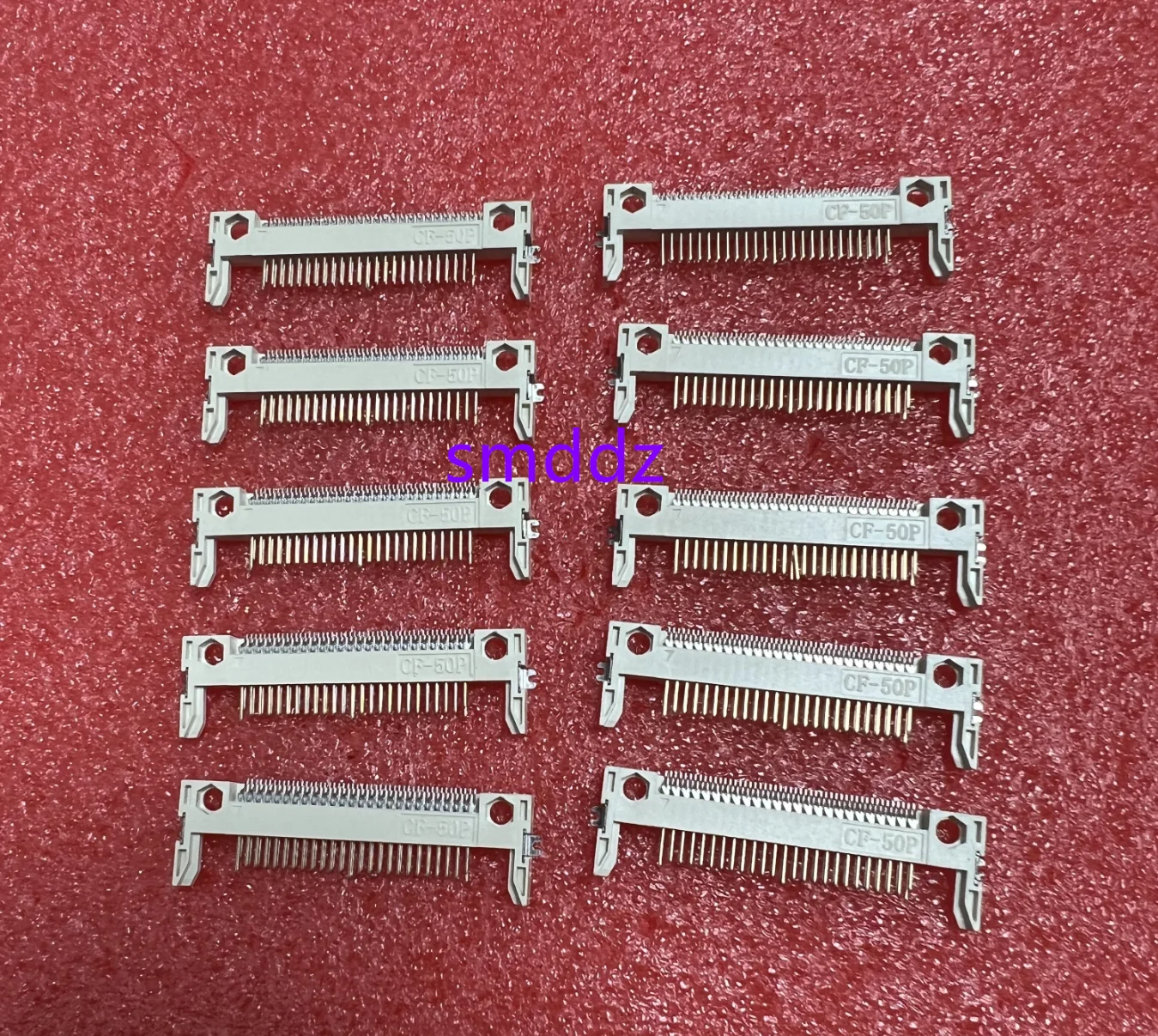 10pcs /  CF card holder SMT patch CF-50P long arm 13.7mm spacing (on board connector)