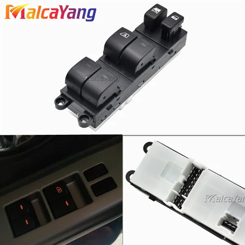 Imagen 2 del producto 25401-ED500 25411-AX000 25411-AX010 botón de interruptor de elevador de ventana principal eléctrico de coche para Nissan Tiida 2004-2012 con luz