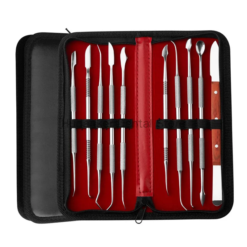 Dental Wax Carver Mixing Spatula Knife Stainless Steel Teeth Wax Carving Kit Dentistry Dentist Tools Dental Instrument Materials