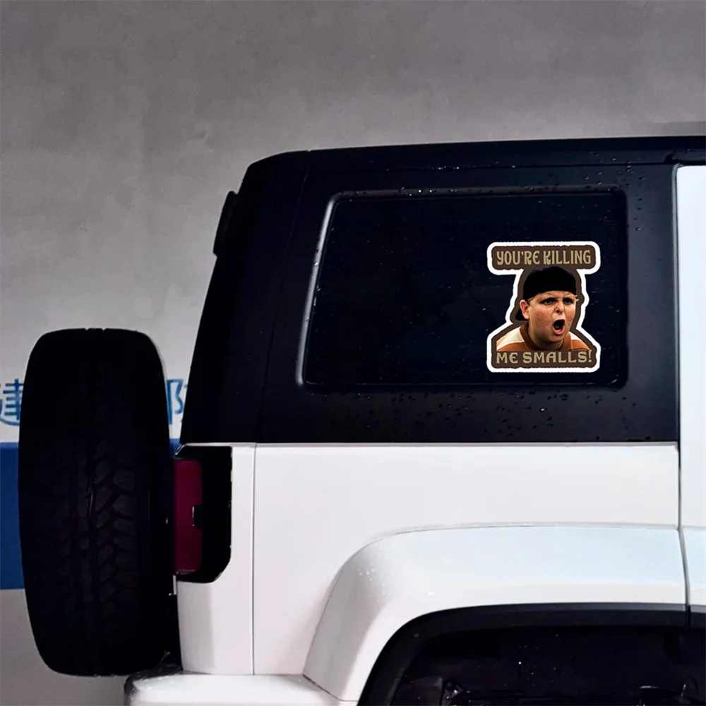 10 Stück Sandlot Smalls Aufkleber Vinyl Lustige Aufkleber für Laptops Autos Koffer Stoßstangen Kühlschränke Fenster Werkzeugkästen Motorräder