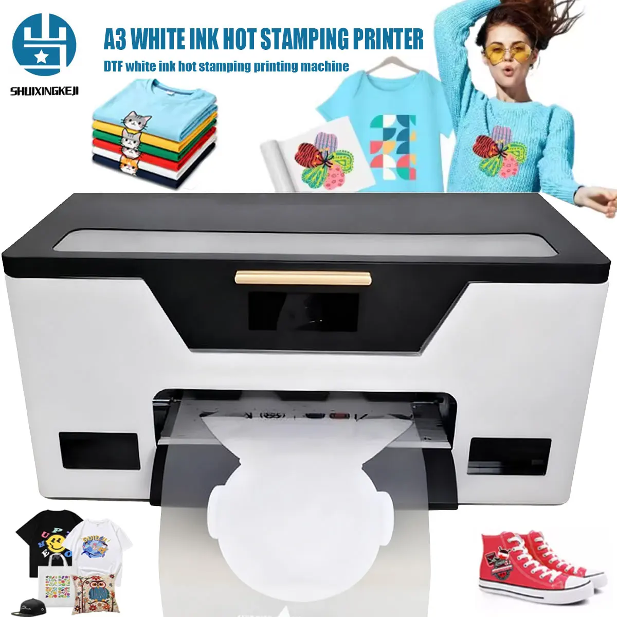 

SUIXING A3+ DTF Printer for Epson XP600 Direct to Film mpresora Heat Transfer DTF Printer Clothes Tshirt DTF Printing Machine