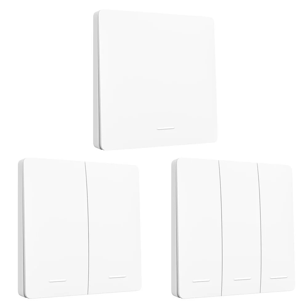 Battery Free RF433 Household Wireless Wall Switch Wiring Free Self Generating Kinetic Energy Panel Waterproof Lighting Switches
