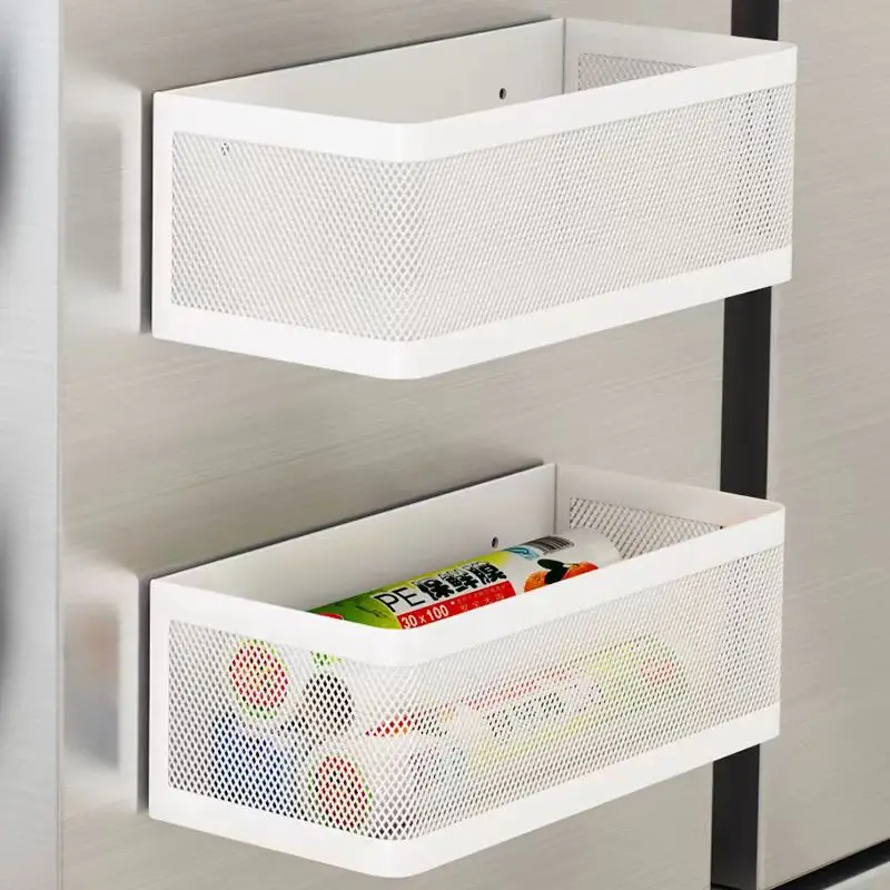 Magnetic Storage Shelf Household Kitchen Refrigerator Washing Machine Side Hanging Storage Rack, Multifunctional Storage