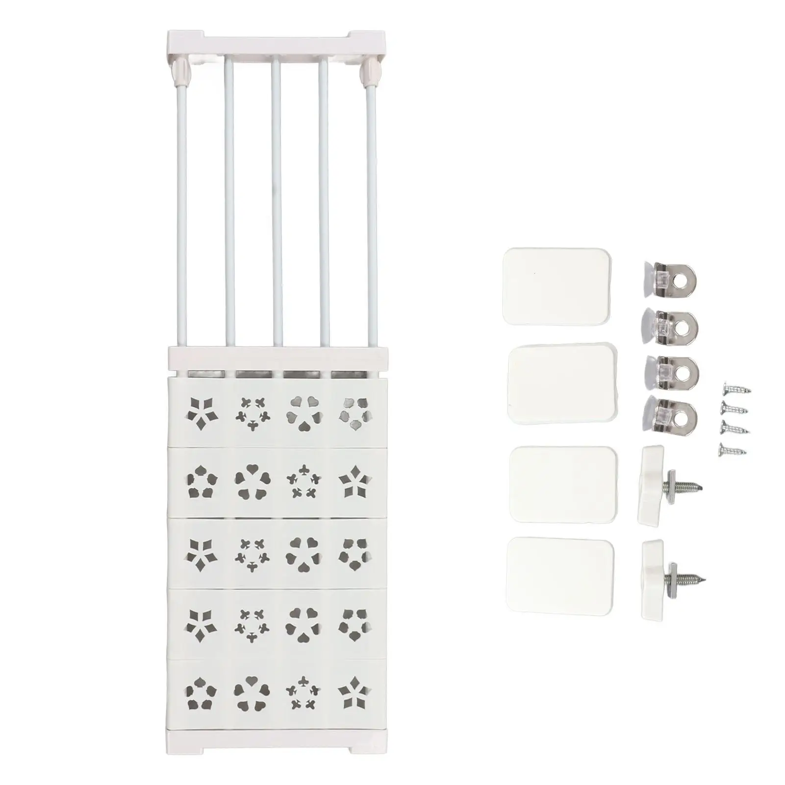 Telescopic No-Drill Closet Shelf Divider - Space-Saving Tension Organizer for wardrobe