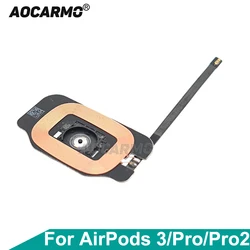 Aocarmo For Apple AirPods 3 Pro A2190 Pro2 MagSafe Charging Case Wireless Charging Module With Button