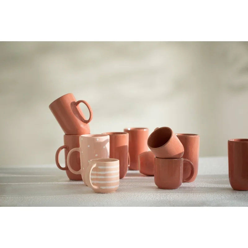 

Adds Easy Functional Gift Lid Stylish Tea Use Wooden Wooden lid 13.5 OZ Ceramic Peach Coffee Mug with Wooden Lid – Elegant & Fun