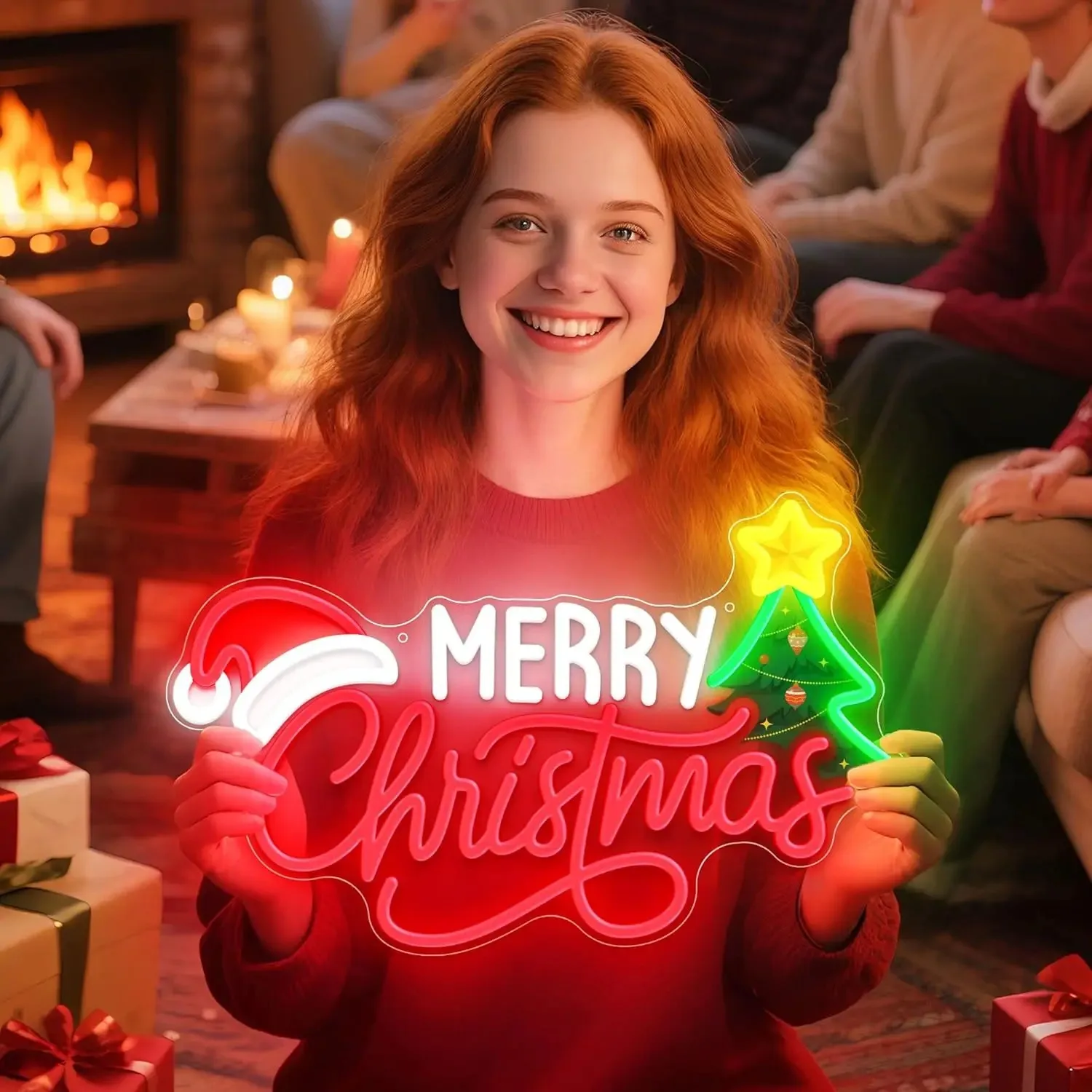 Xmas Tree Neon LED Wall Sign M - Wall Decor Lighting Tree 리뷰 및 가격
