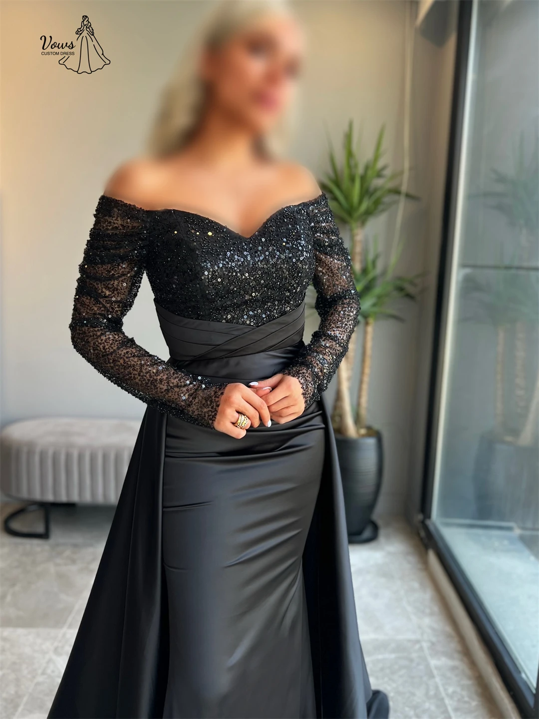 Vows A Word-vestidos hechos a medida para mujer, vestido de noche para mujer, tarjeta de invitados de boda, hombro, graduación, vestido de lujo, vestidos de baile 2025