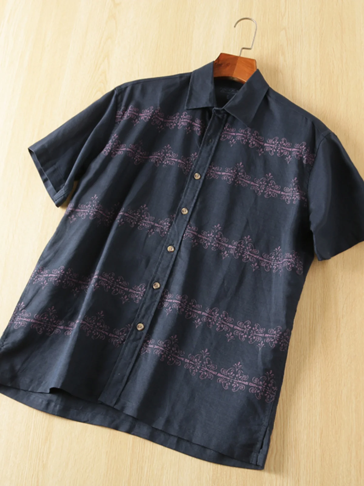 

Мужской летний дышащий влагостойкий ort Sve Linen irt American Retro Sle Tourist, повседневный откидной воротник-стойка