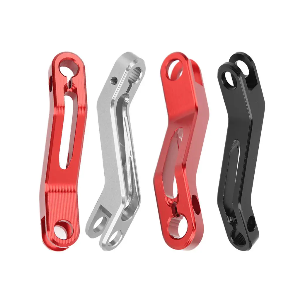 

Precise CNC Motorcycle Accessories Rear Brake Rocker Arm Extension Aluminum Plating Red Black Anodizing CNC Machining Service