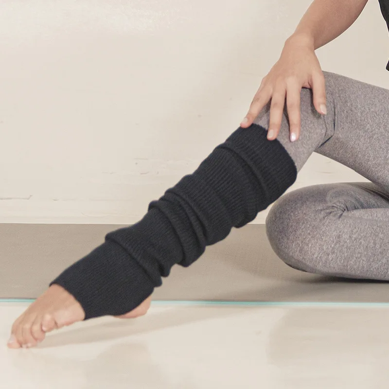 

Лидер продаж, шерстяные изоляционные женские носки для йоги, зимние профессиональные спортивные носки для защиты ног, длинные гольфы, носки для пилатеса