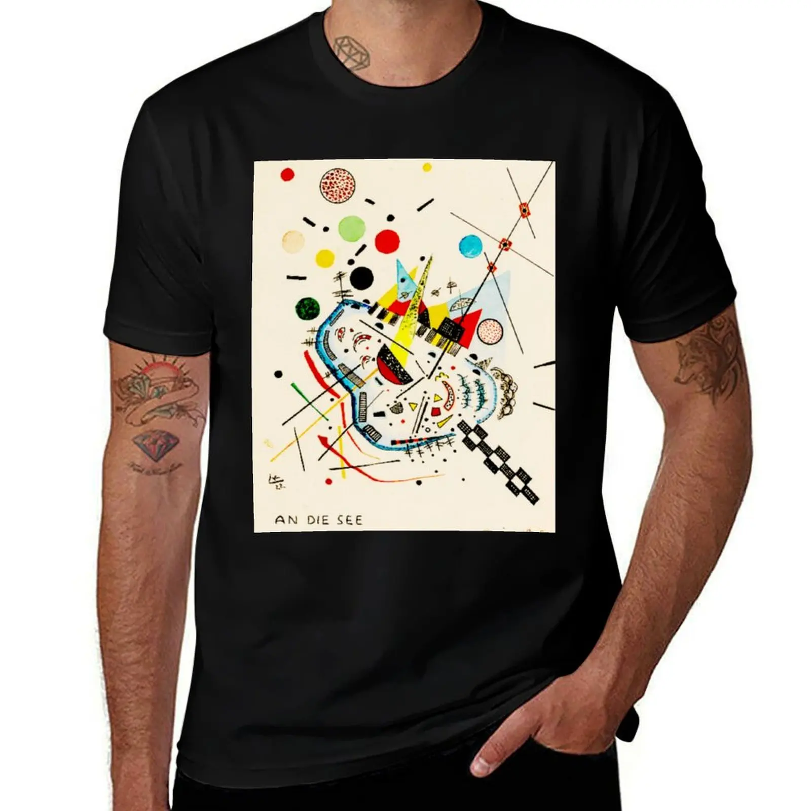 

The shirt T-Shirt An an T-Shirt die Sonne See Wassily and die Sun) cotton t Sea Kandinsky und The | (to man