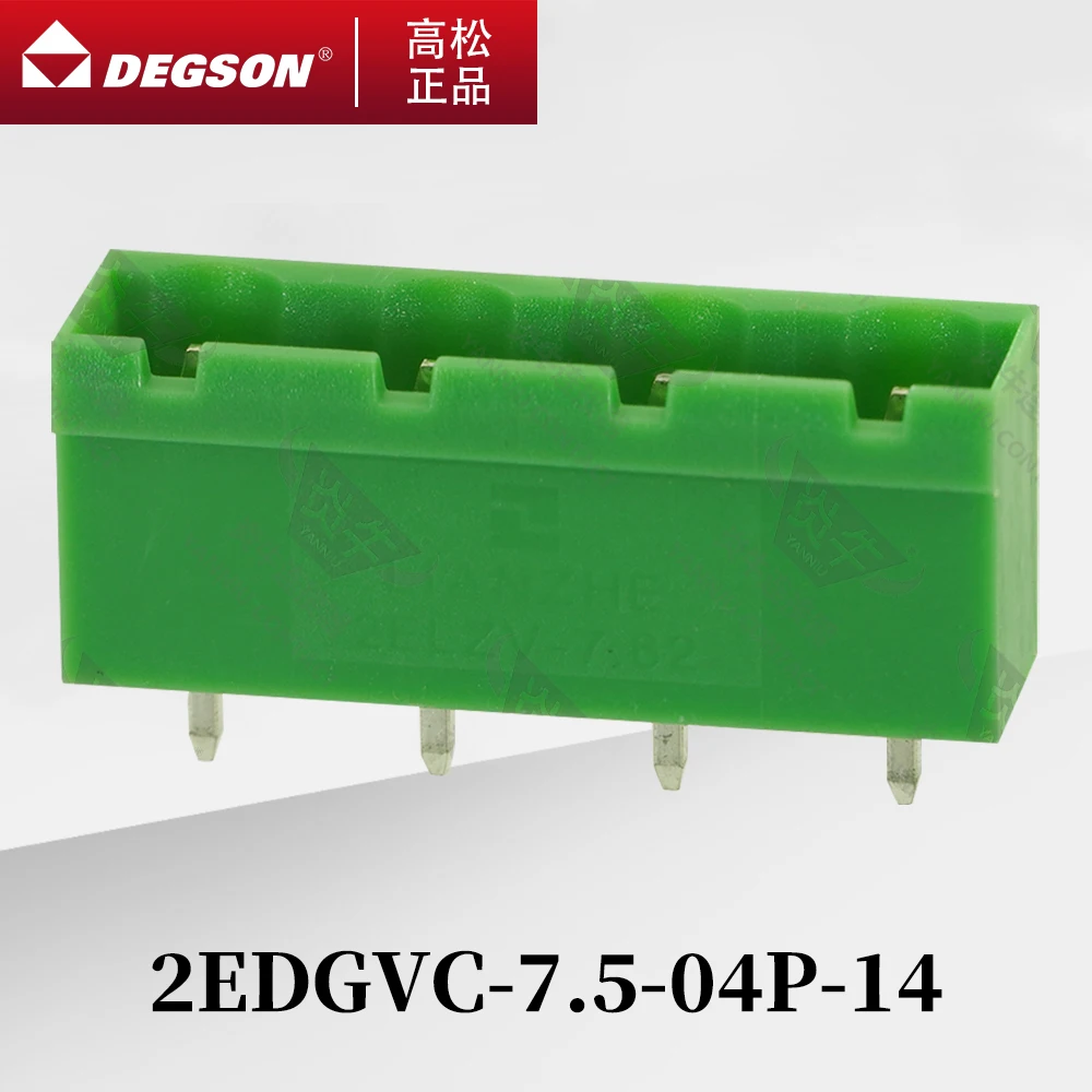 10Pcs DEGSON 2EDGVC-7.5-7.62 Pluggable PCB terminal blocks Phoenix Contact GMSTBVA 2.5 G KF2EDGVC 7.5mm 7.62mm 2PIN-12PIN 400V