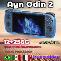 Ayn Odin 2 Pro Retro Handheld Game Console Video Player  6 Inch Touch Screen Android13 12G+256G Wifi Bluetooth HD PSP PS2 Gift