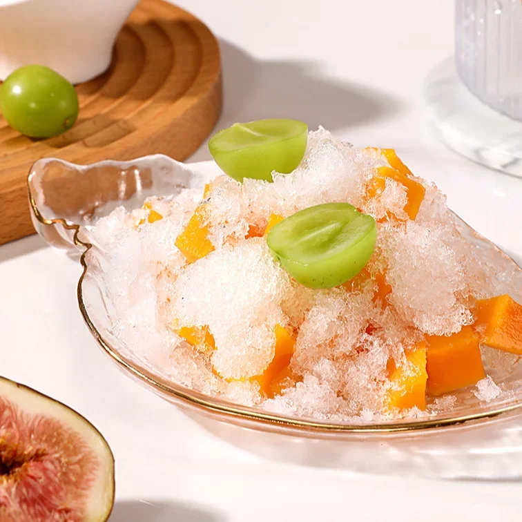 Household Small Size Hand-Operated Making Smoothie Machine with Ice Cube Mold Kitchen Hand Shaved Ice Breaker   JJ1050 view 5