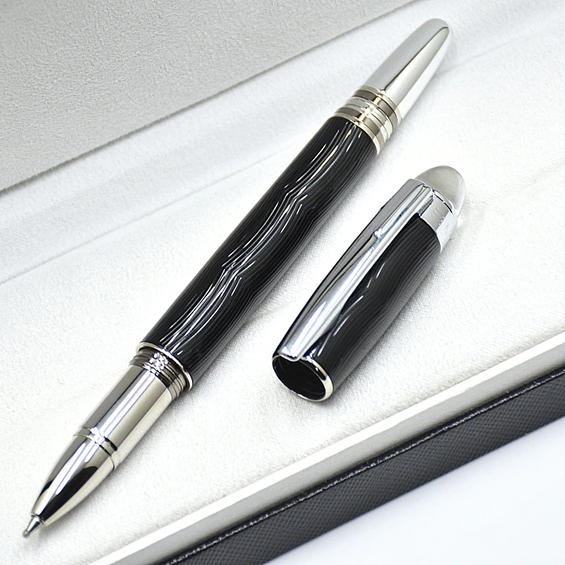 Hot Sale - Luxury MB Star-Walk Black & Blue Rollerball Pen Ballpoint Pen Office School Writing Fountain Pens With Serial Number