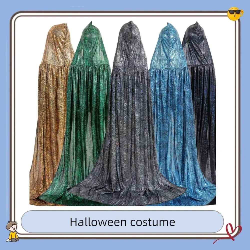 

Костюм на Хэллоуин, плащ для выступлений с капюшоном, накидка ведьмы, мрачного жнеца