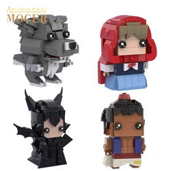 MOCER Fairy Tales Anime Figure Little Red Big Bad Wolf Sleeping Beauty Maleficents Aladdined Brickheadz Building Blocks Toys