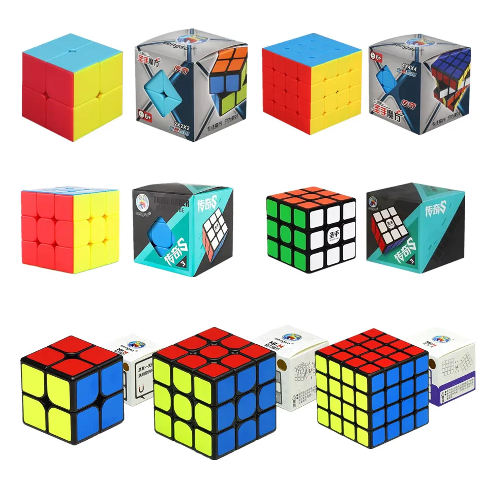 ShengShou Legend S 3x3 Macaron/Stickerless/ Balck Magic Cube SengSo Professional Speed Cubes Educational Toys Cubo Magico Puzzle
