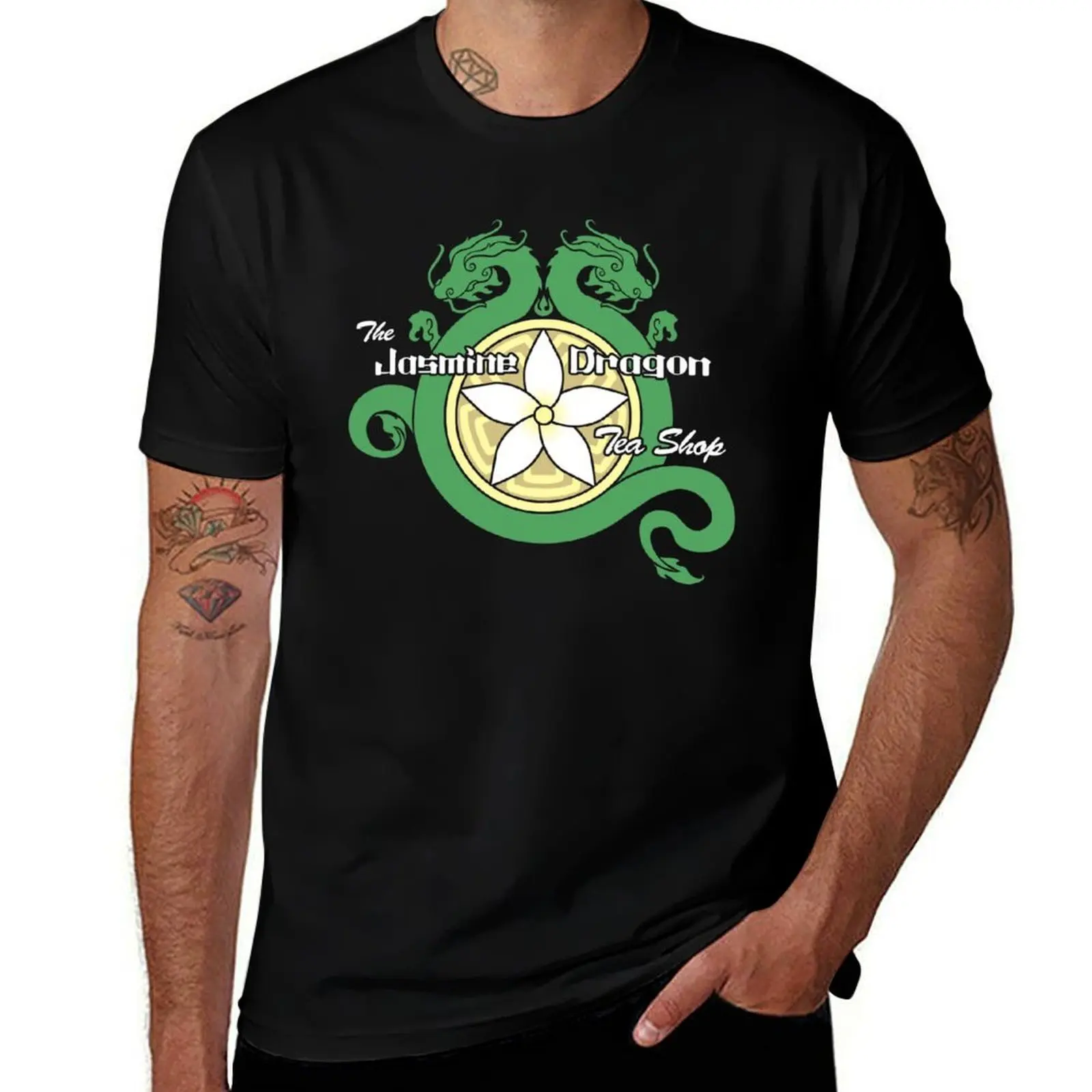 

The Jasmine Dragon T-Shirt anime clothes Clothing Short sleeve tee oversize t-shirts man black t-shirts for men