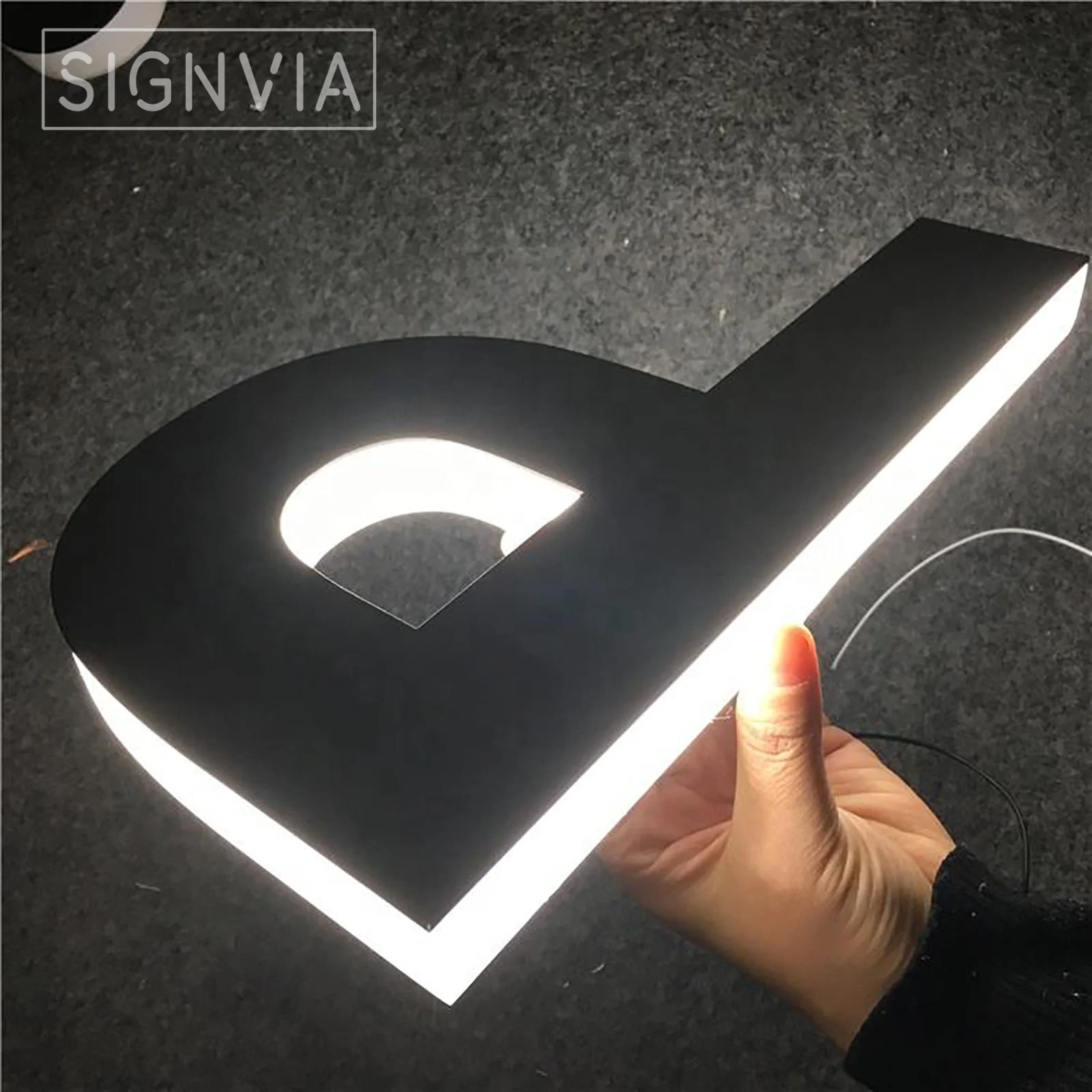 LED Back Light Letters Custom 3D Light acrylic Indoor And Outdoor Waterproof Logo Advertisers Store Front Logo