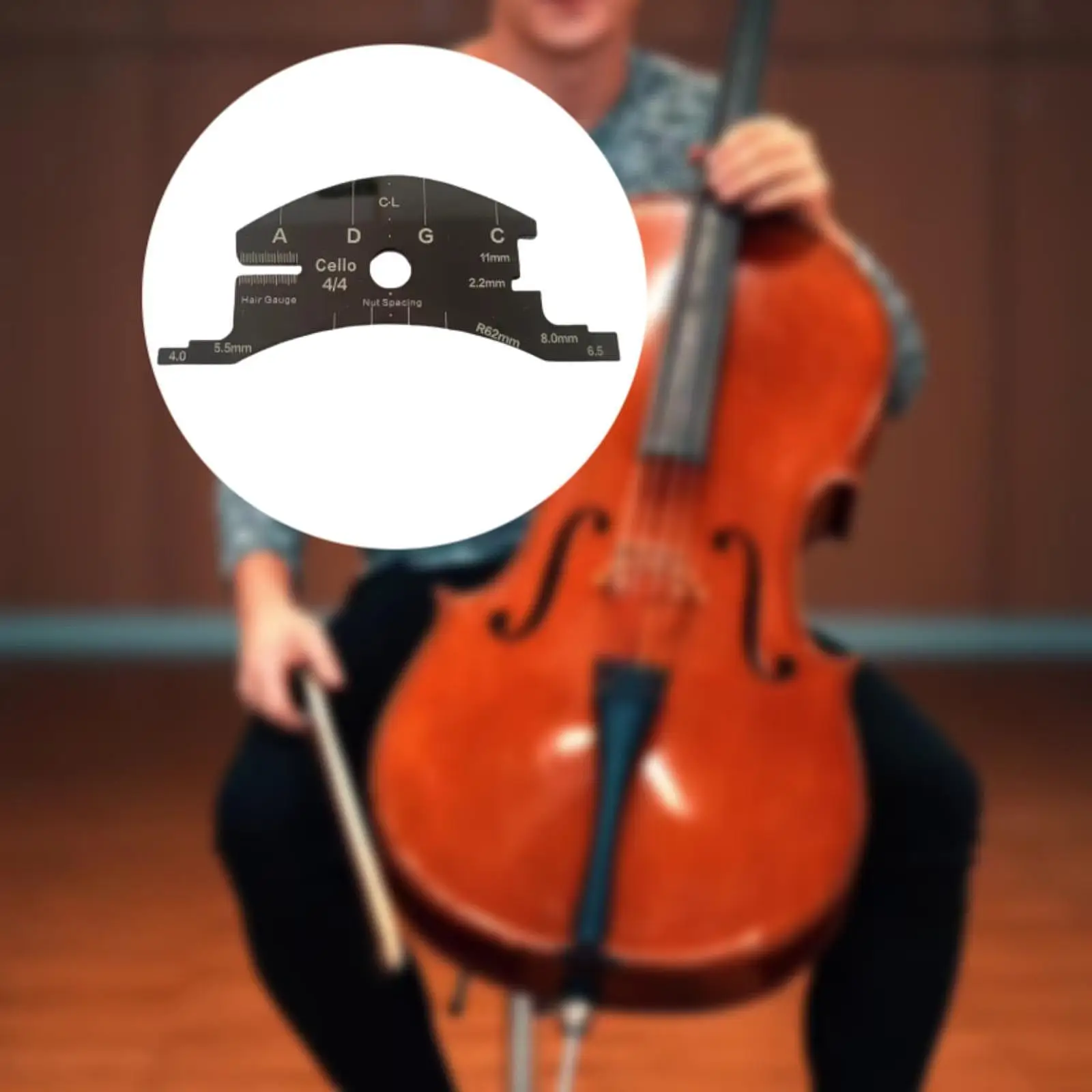 

1 Pcs 4/4 Violin Bridge Repair Reference Tool Fingerboard Scraper Making Music Instrument Repair Tool Maintenance Black