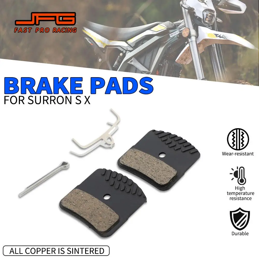 

Brake Pads Disks Motorcycle Accessories For Surron Sur Ron S X Lightbee Light Bee S/X Electric Vehicle E-Bike COPPER SINTERED