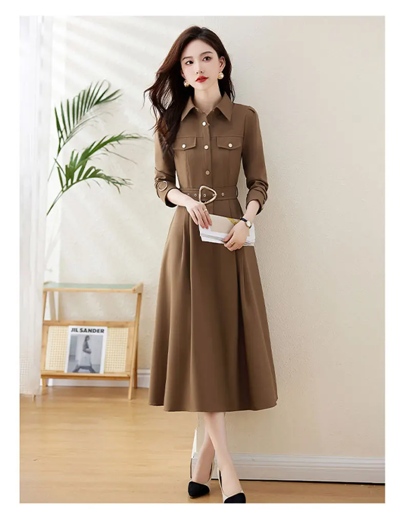 

new winter spring office lady plus size brand female women girls dress