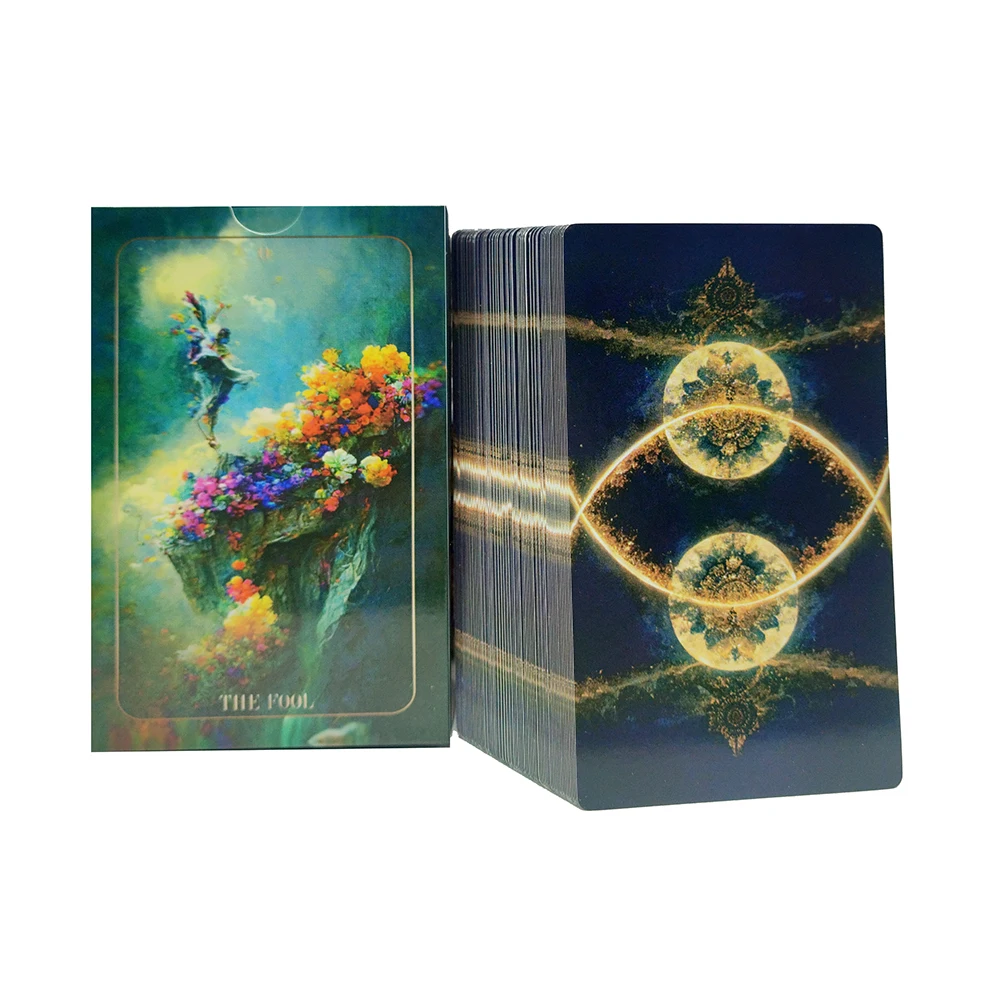 NEW 12x7CM Delusion Artificial Intelligence Divination Tarot Deck Unique Cards with Guide Book,78 Original Cards for Beginners