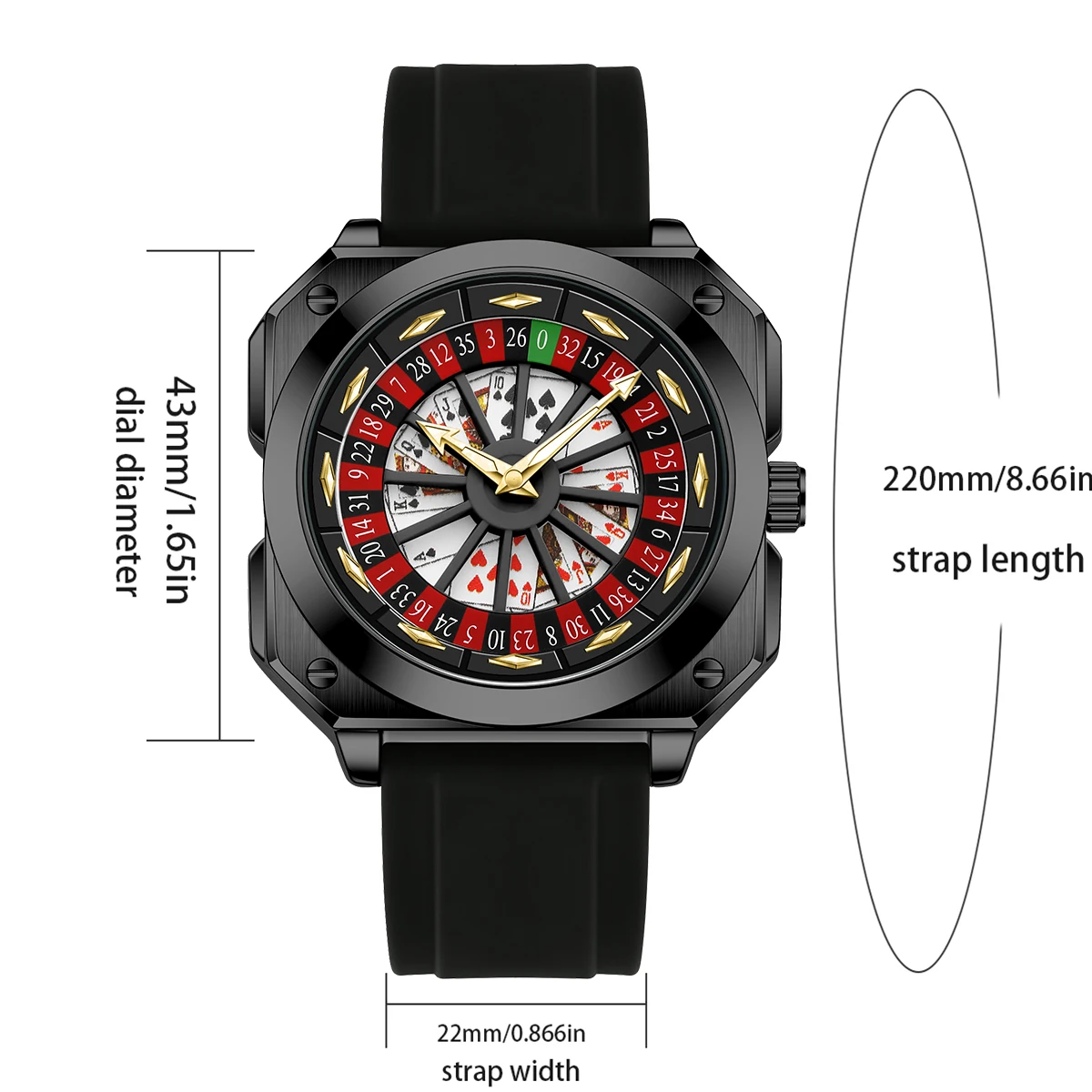 VA VA VOOM العلامة التجارية حركة كوارتز ساعة رجالية 42 مللي متر مربع فضي أسود سيليكون ساعة الإبداعية الدورية البوصلة العسكرية الرجال ساعة