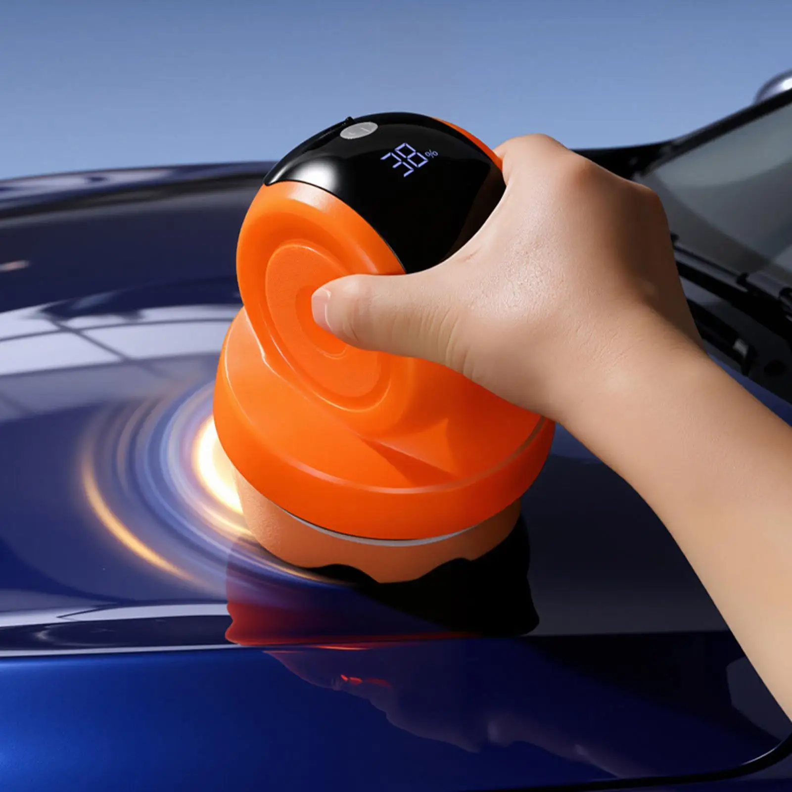 

Buffer Polisher For Car Detailing Portable Cordless Cleaning Machine Cordless LCD Display Car Buffer Polisher Tool For Waxing