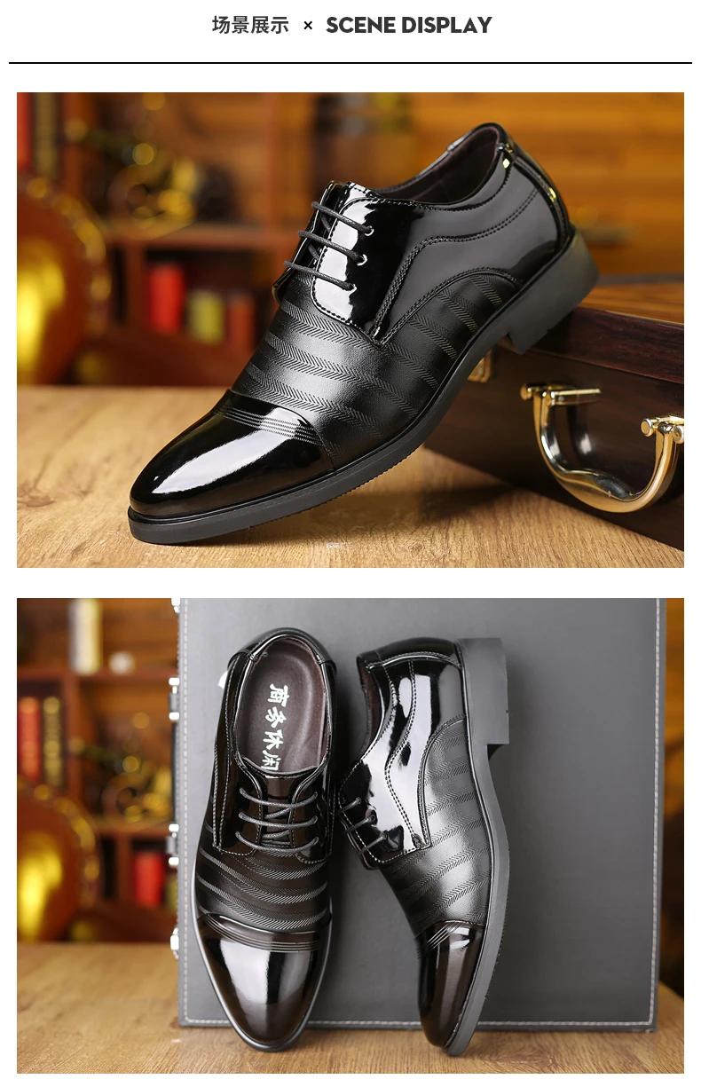 Formale Business-Oxford-Schuhe für Herren, klassische Leder-Kleiderschuhe für Hochzeit und Büro – Detail 18