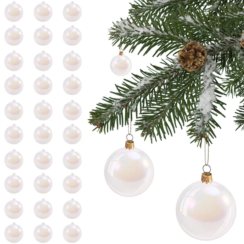 Christmas Iridescent Ornaments,Bubble Hanging Ornaments Balls,Christmas Rainbow Ball For Party,Wedding