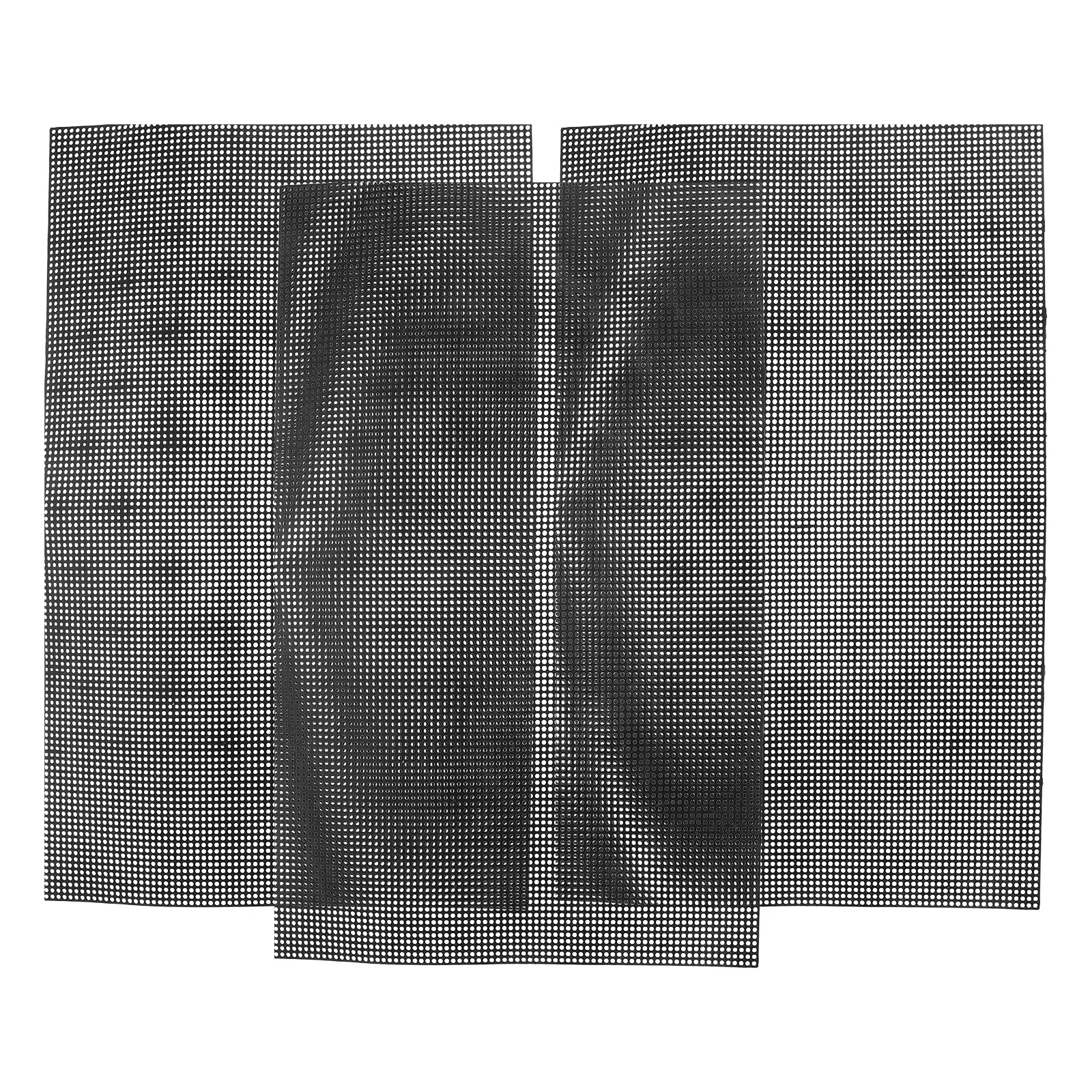 

3Pcs Handcraft Plastic Mesh Canvas Sheets for DIY Bag Linings Sturdy Crochet Base Cuttable Design Crafting Stitch Embroidery Use