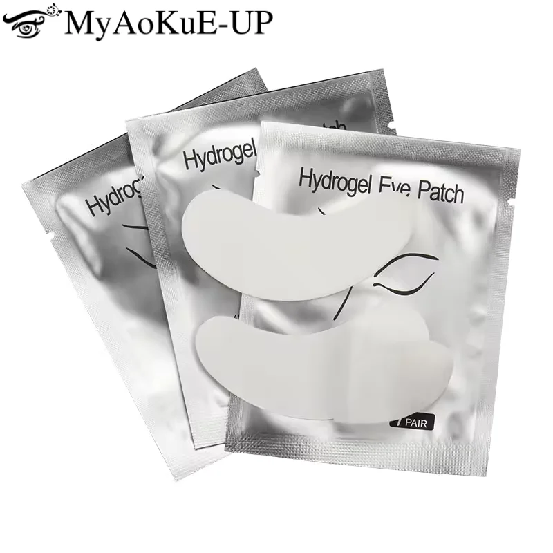 50 Pairs Disposable Eyelash Patch Lash Extension Hydrogel Patches Eye Pad Fake Eyelashes Lifting Paper Sticker Women Makeup Tool