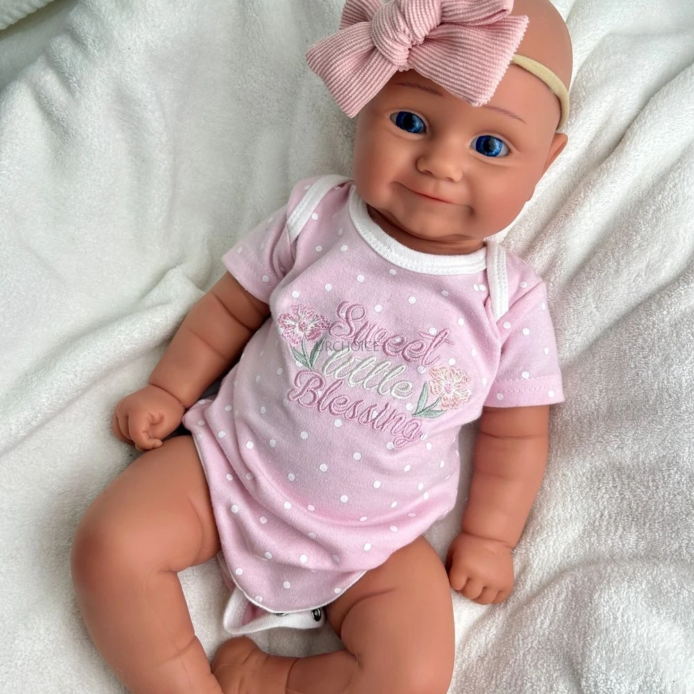 20 inch baby meisje Maddie 3D huid siliconen reborn pop zacht gemakkelijk schoon te maken pasgeboren pop voor aandenken kinderen speelgoed