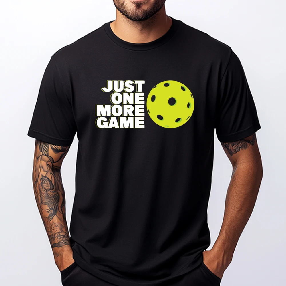

Pickleball Just One More Game Printed T-Shirt New In Tops & Tees Tops & Tees
