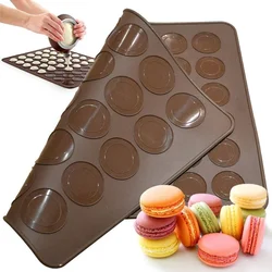 30/48 Silicone DIY Chocolate Macaron Mold Baking Mat Fondant Silicone Pastry Oven Baking Mould Sheet Mat Macaroon Sheet Bakeware