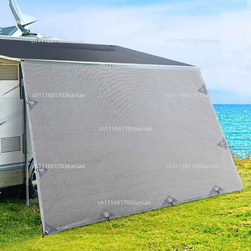RV Side Cloth RV Door Cover RV Side Canopy Sunshade Net Shed Cloth UV Resistant Canopy Rain Proof