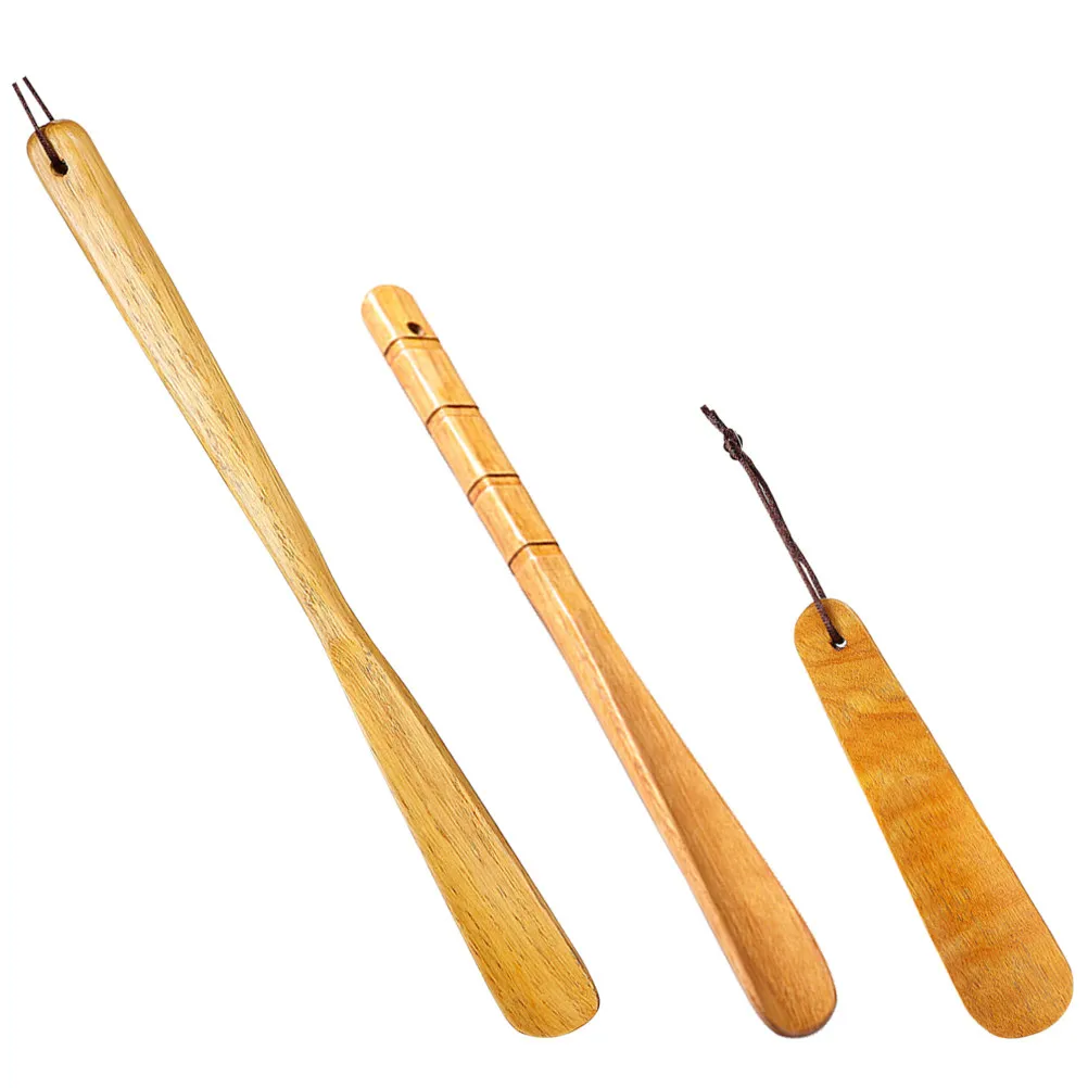 

Набор из 3 бамбуковых рожков для обуви: эргономичные помощники для надевания обуви для взрослых, пожилых людей, портативные рожки для сапог для мужчин, женщин, пожилых людей