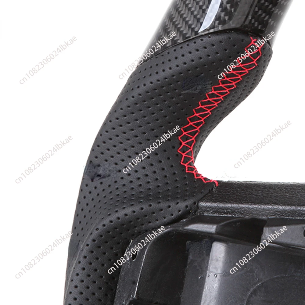 Suitable for Ford Ford Raptor F150 Perforated Leather Carbon Fiber Steering Wheel Pickup Truck Modification