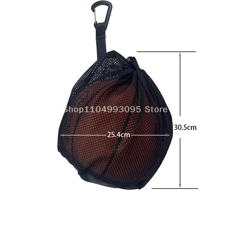1/2 unidades de bolsas para esportes ao ar livre definitivas; Mochila de basquete com cordão fácil de transportar; Bolsa de malha de alta capacidade para armazenamento de bolas.