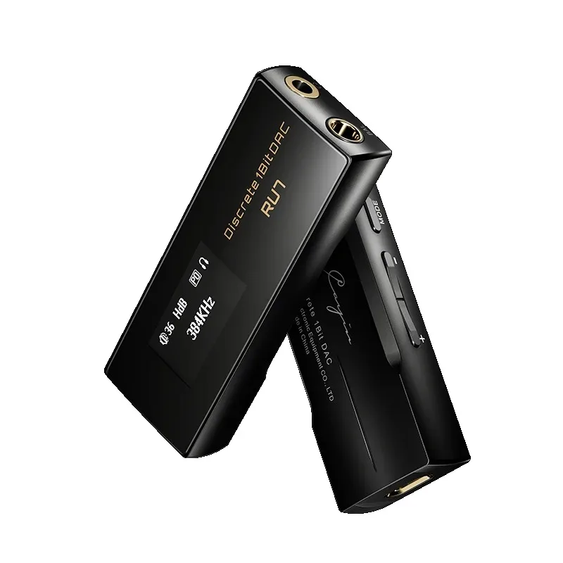 RU7 Full Balanced Resistor Networks Discrete 1-Bit DAC Dongle Amplifier with Customized Leather Case