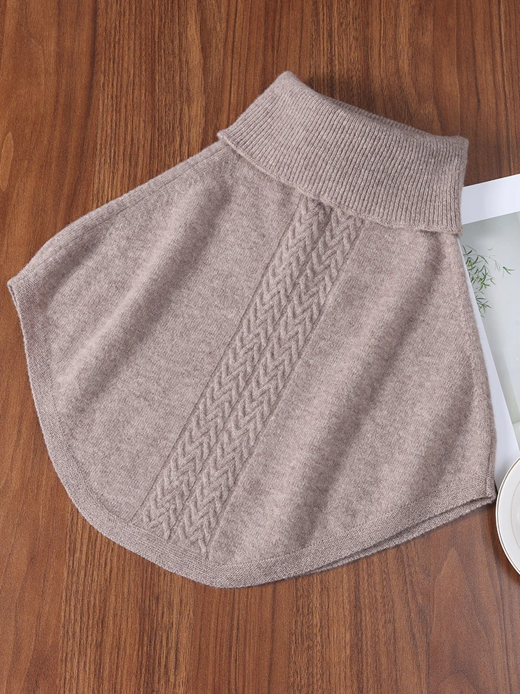 women's-autumn-winter-100-pure-wool-scarf-warm-knitted-sweater-neck-warmer-fake-collar-fake-shirt-collar-neck-cover-shawl