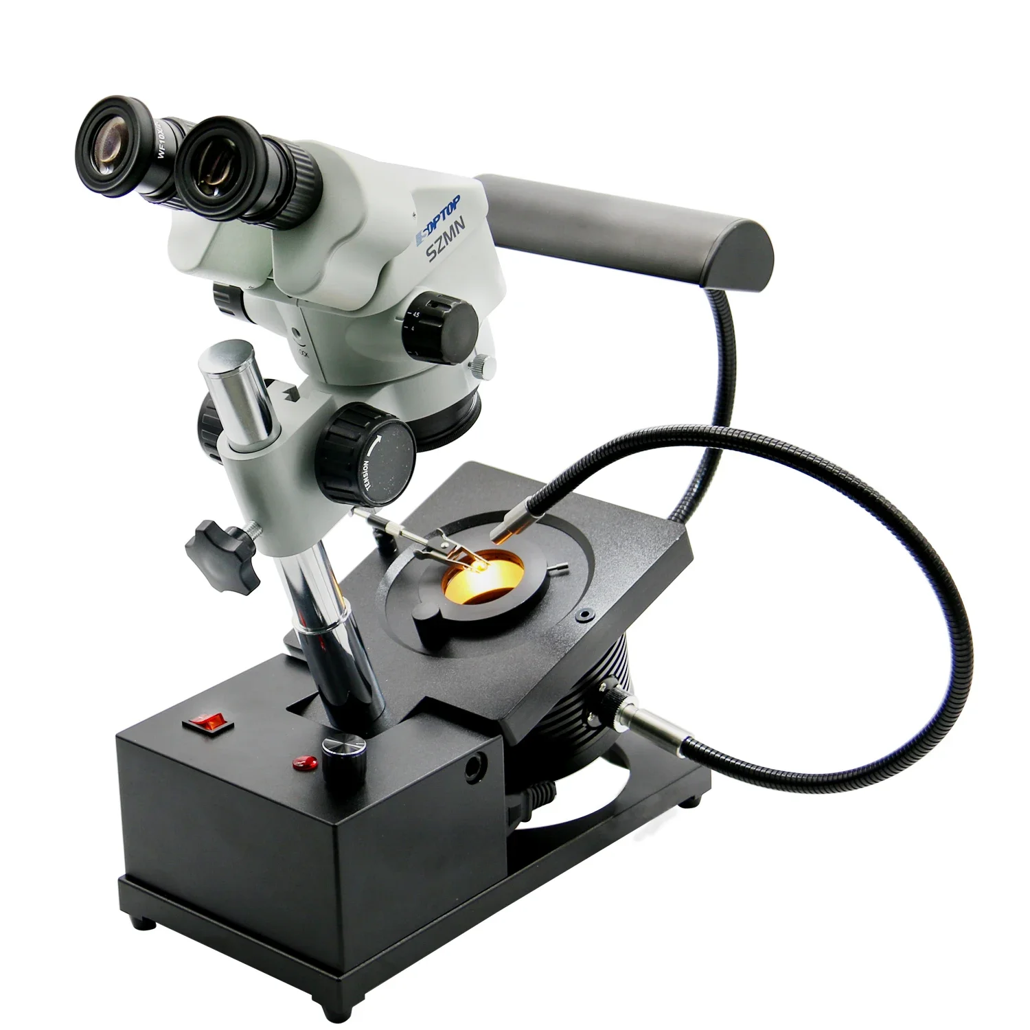 Adjustable Binocular Jewelry Microscope, Gemological Professional Level High-definition Use For Identification