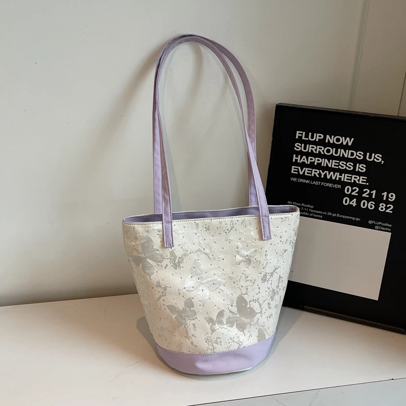 

Шелковые блестящие сумки на плечо большой вместимости в стиле пэчворк, национальный стиль, хит продаж 2024, сумки для женщин, универсальные повседневные сумки-тоут