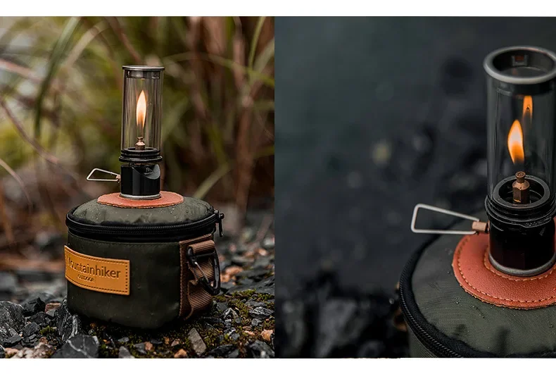 MOUNTAINHIKER Tragbare Windgeschützte Gas-Kerzenlampe für Outdoor-Camping Traumhafte Kerzenlicht-Zeltbeleuchtung – Detail 16